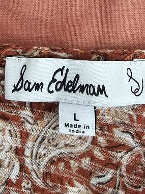 Sam Edelman Rust Paisley Blouse Size Large